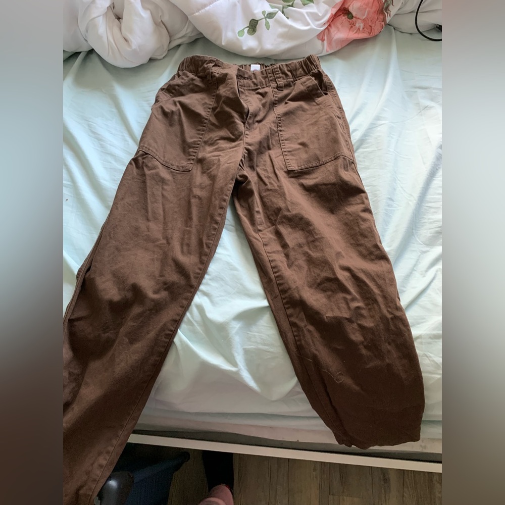 brown cargo jeans